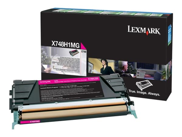 Lexmark X748H1MG, 10000 sivua, Magenta, 1 kpl