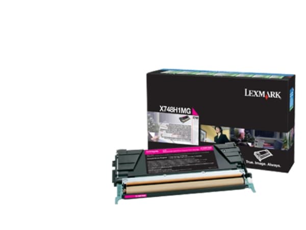 Lexmark X748H1MG, 10000 sivua, Magenta, 1 kpl