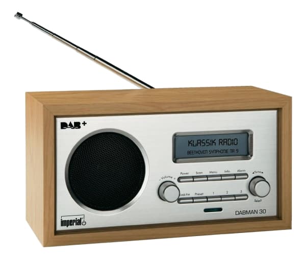 Imperial DABMAN 30, Personlig, Analog og digital, DAB+, FM, 87,5 - 108 MHz, 174 - 240 MHz, 5 W