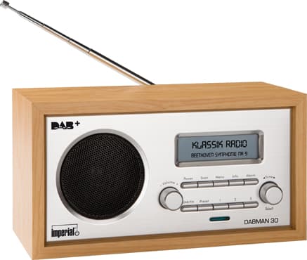 Imperial DABMAN 30, Personlig, Analog og digital, DAB+, FM, 87,5 - 108 MHz, 174 - 240 MHz, 5 W