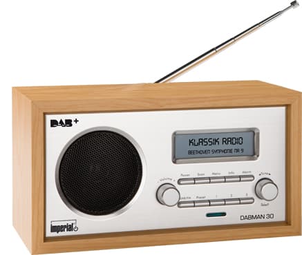 Imperial DABMAN 30, Personal, Analog och digital, DAB+, FM, 87,5 - 108 MHz, 174 - 240 MHz, 5 W