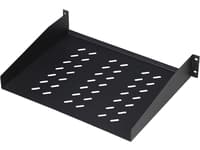 Digitus DN-19 TRAY-2-55-SW - Hylla för rack - RAL 9005 - 2U - 19"
