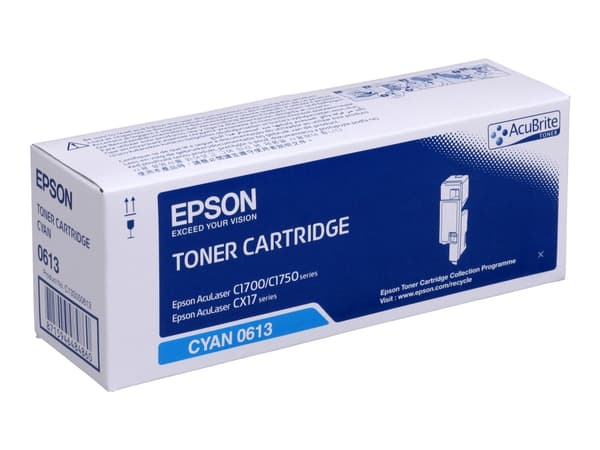 Epson - Høykapasitets - cyan - original - tonerpatron - for AcuLaser C1700, C1750N, C1750W, CX17NF, CX17WF