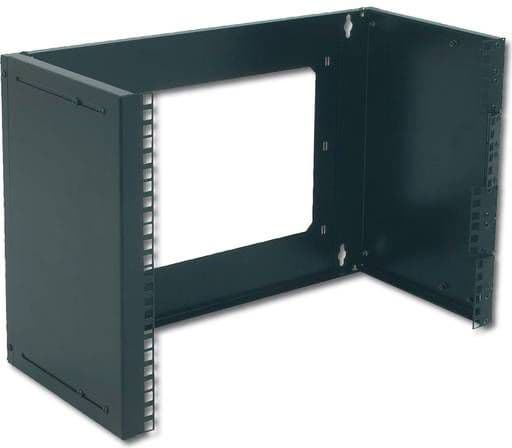 DIGITUS Professional DN-19 PB-8U-SW - Monteringsfäste - väggmontering - svart, RAL 9005 - 8U - 19"