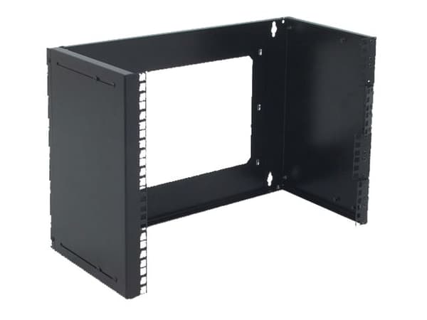 DIGITUS Professional DN-19 PB-8U-SW - Monteringsfäste - väggmontering - svart, RAL 9005 - 8U - 19"