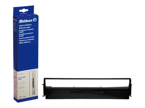 Pelikan - Svart - stoffbånd for skriver - for Citizen Prodot 9; Compuprint 4/14, 92X; Epson ActionPrinter 4000, L-1000; MX 80, 82; RX 80