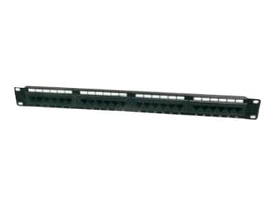 DIGITUS Professional DN-91616U - Patch-panel - CAT 6 - UTP - RJ-45 X 16 - svart, RAL 9005 - 1U - 19"