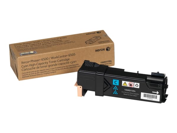 Xerox Phaser 6500 - Hög kapacitet - cyan - original - tonerkassett - för Phaser 6500; WorkCentre 6505
