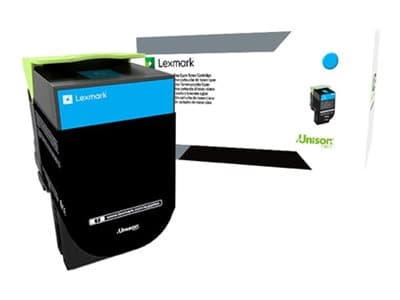 Lexmark 800H2 - Lång livslängd - cyan - original - tonerkassett LCCP - för Lexmark CX410de, CX410de DSV EG, CX410dte, CX410e, CX410e Gov S36