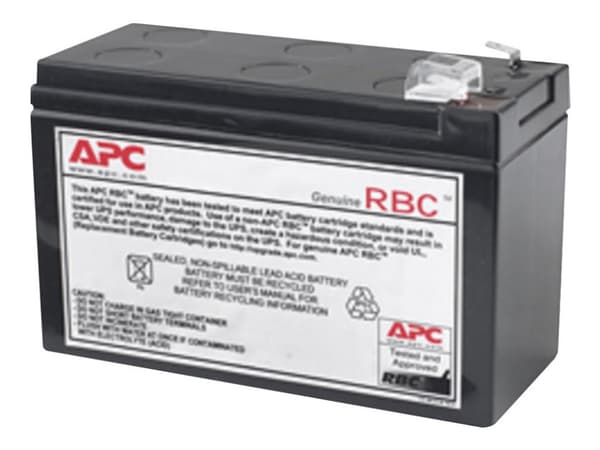 APC Replacement Battery Cartridge #110 - UPS-batteri - 1 x batteri - blysyre - svart - for P/N: BE650G2-CP, BE650G2-FR, BE650G2-GR, BE650G2-IT, BE650