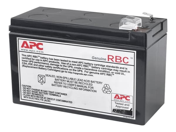 APC Replacement Battery Cartridge #110 - UPS-batteri - 1 x batteri - blysyre - svart - for P/N: BE650G2-CP, BE650G2-FR, BE650G2-GR, BE650G2-IT, BE650
