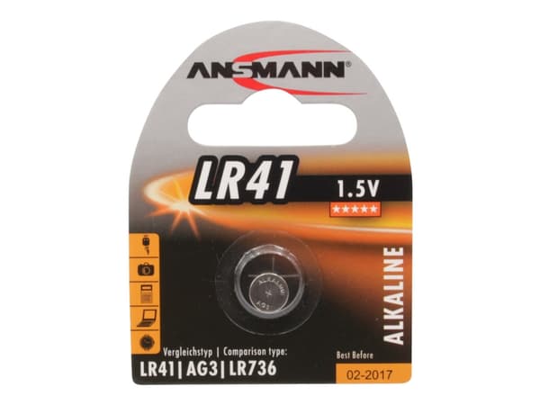 ANSMANN - Batteri LR41 - Alkalisk
