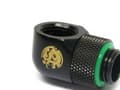 Miniatyrbilde 3 av 4: Bitspower-adapter 90 grader G1/4 tommer hann til G1/4 tommer hunn - roterbar, matt svart