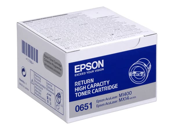 Epson - Høykapasitets - svart - original - tonerpatron Epson Return Program - for AcuLaser M1400, MX14, MX14NF