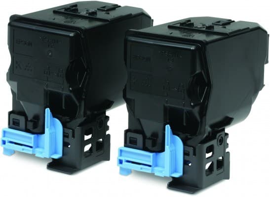 Epson Multipack - 2-pack - høykapasitets - svart - original - tonerpatron - for AcuLaser C3900DN, C3900DTN, C3900N, C3900TN, CX37DN, CX37DNF, CX37DTN