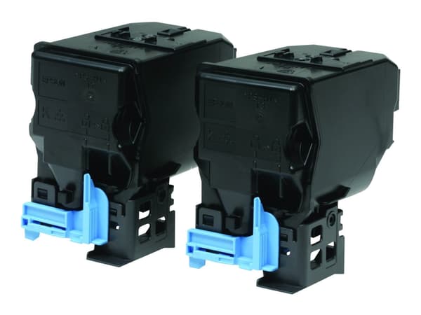 Epson Multipack - 2-pack - høykapasitets - svart - original - tonerpatron - for AcuLaser C3900DN, C3900DTN, C3900N, C3900TN, CX37DN, CX37DNF, CX37DTN