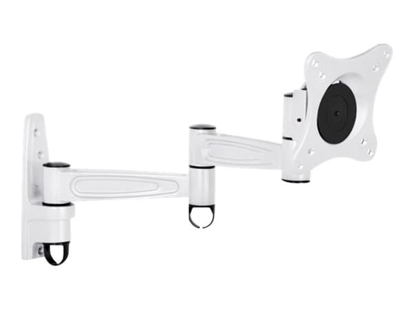 Multibrackets M VESA Flexarm 360 III - Monteringssats (vridbar arm) - för LCD-TV - vit - skärmstorlek: 15"-40"