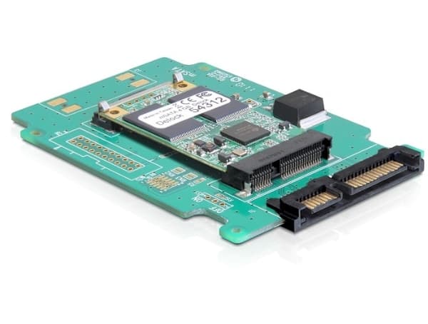 DeLOCK Converter SATA 22 pins > mSATA - Lagringskontroll - 1,8" - SATA 3Gb/s - SATA 3Gb/s