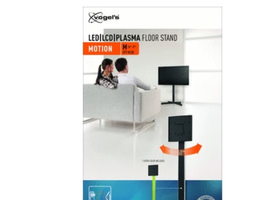 Vogel's Motion M EFF 8230 - Stativ - for flatpanel - svart - skjermstørrelse: 26"-37" - plassering på gulv