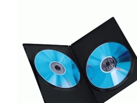 Hama DVD Slim Double-Box 10, Black, 2 disker, Sort