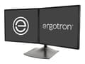 Pikkukuva 5 / 5: Ergotron DS100 - Jalusta - vaakasuora - 2 LCD-näytölle - alumiini, teräs - musta - näytön koko: enintään 24" - työpöytätietokoneet