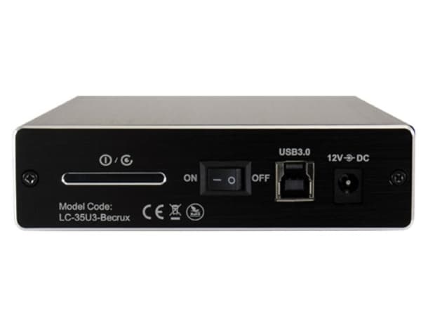 LC Power LC-35U3-Becrux - Lagringspakning - 3,5" - SATA 6Gb/s - USB 3.0 - sort