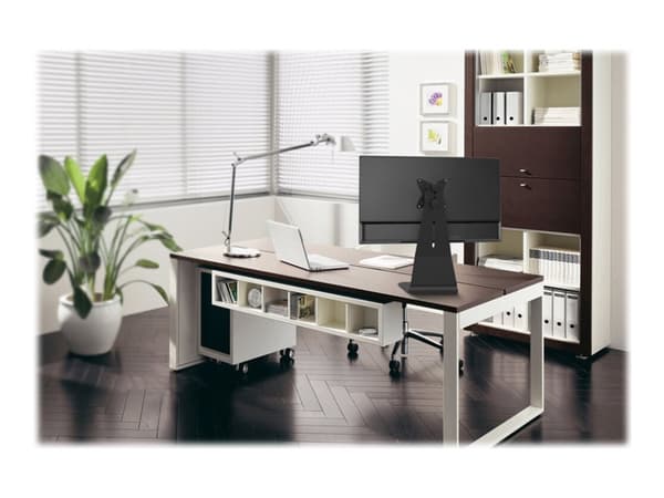 Neomounts FPMA-D850 - Ställ - fullständig rörelse - för LCD-display - svart - skärmstorlek: 10"-27" - skrivbordsstativ, disk-monteringsbar