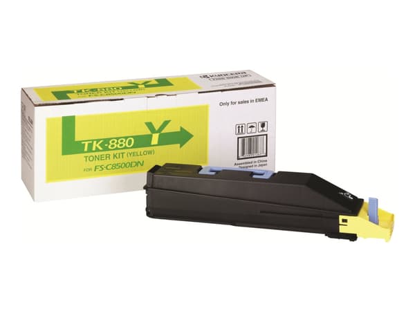 KYOCERA TK-880Y, 18000 sivua, Keltainen, 1 kpl
