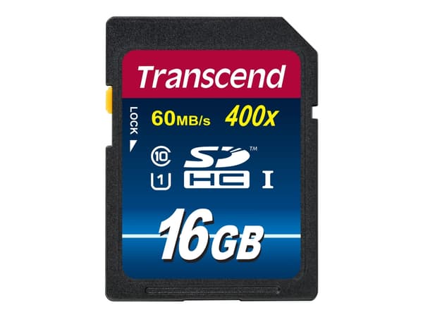 Transcend Premium - Flashminnekort - 16 GB - UHS Class 1 / Class10 - 400x - SDHC UHS-I
