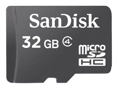 SanDisk - Flash-minneskort - 32 GB - Class 4 - microSDHC - svart