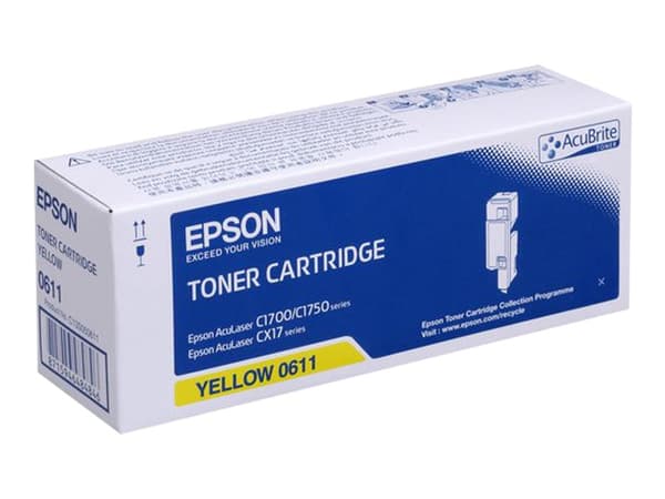 Epson - Høykapasitets - gul - original - tonerpatron - for AcuLaser C1700, C1750N, C1750W, CX17NF, CX17WF
