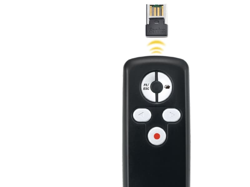 Genius Media Pointer 100, USB, 10 m, Sort