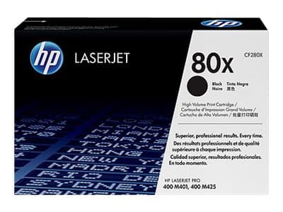 HP 80X - 2-pack - Høy ytelse - svart - original - LaserJet - tonerpatron (CF280XD) - for LaserJet Pro 400 M401, MFP M425