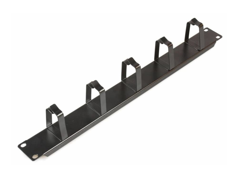 MicroConnect Cable Management D-Ring - Panel för kabelhantering - svart - 1U - 19"