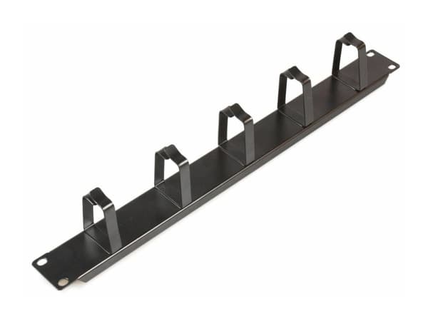 MicroConnect Cable Management D-Ring - Panel för kabelhantering - svart - 1U - 19"