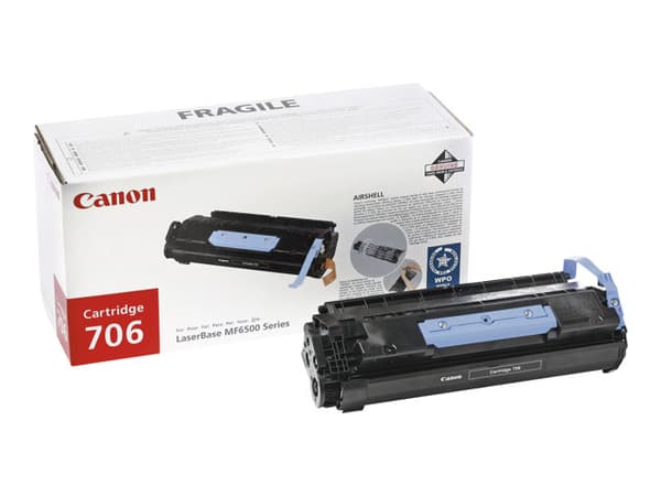 Canon 706 - Svart - original - tonerpatron - for i-SENSYS MF6530, MF6540, MF6550, MF6560, MF6580; LaserBase MF6530, MF6540, MF6550, MF6560