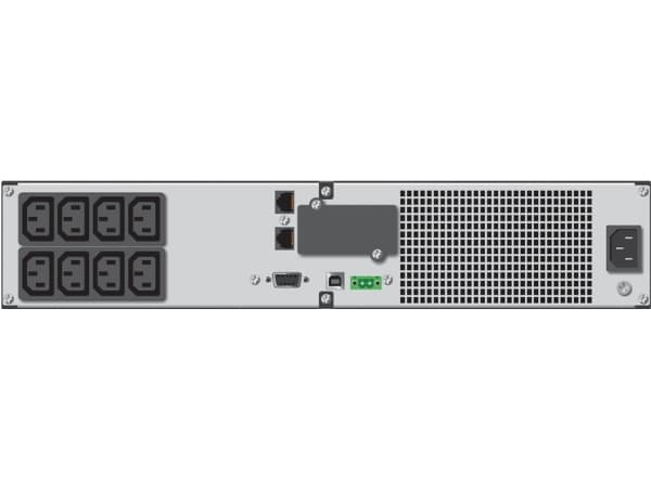 PowerWalker VI 1000E/RT LCD - UPS - AC 220/230/240 V - 900 Watt - 1000 VA - 9 At - RS-232, USB - utgangskontakter: 4 - 2U - 19" - svart