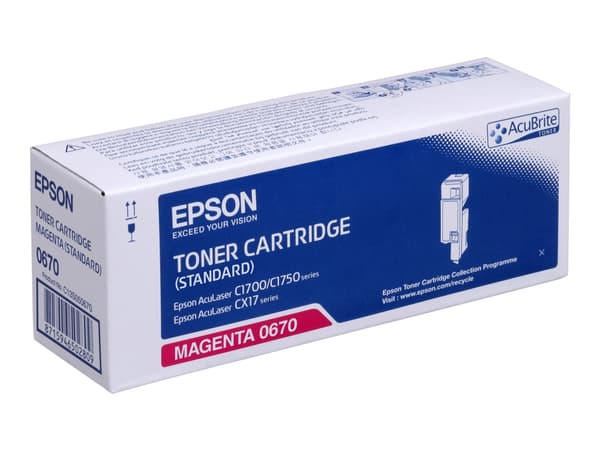 Epson - Magenta - original - tonerpatron - for AcuLaser C1700, CX17, CX17NF, CX17WF