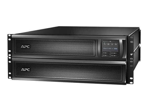 APC Smart-UPS X 3000 Rack/Tower LCD - UPS - AC 208/220/230/240 V - 2.7 kW - 3000 VA - Ethernet 10/100, RS-232 - utgangskontakter: 11 - 2U - svart - f