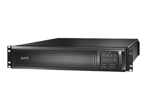 APC Smart-UPS X 3000 Rack/Tower LCD - UPS - AC 208/220/230/240 V - 2.7 kW - 3000 VA - Ethernet 10/100, RS-232 - utgangskontakter: 11 - 2U - svart - f Sort
