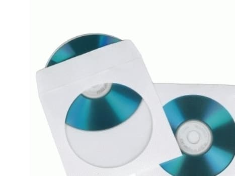 Hama CD-ROM Paper Sleeves - CD-lomme - kapasitet: 1 CD - hvit (en pakke 50)