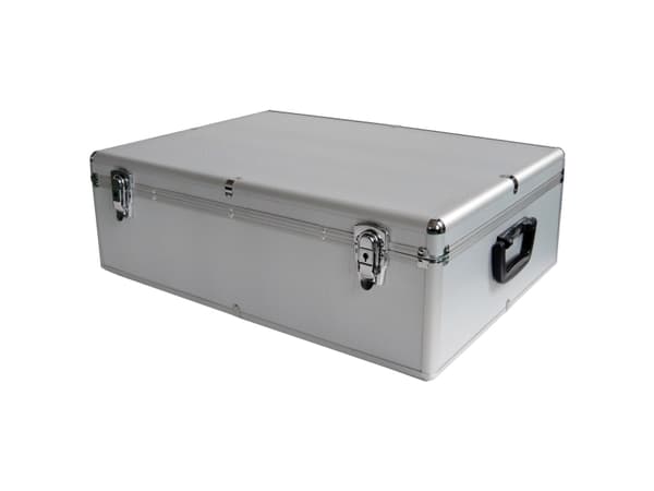 MediaRange BOX78, Koffert, 1000 disker, Sølv, Fleece, Plast, Tre, 120 mm, Aluminium