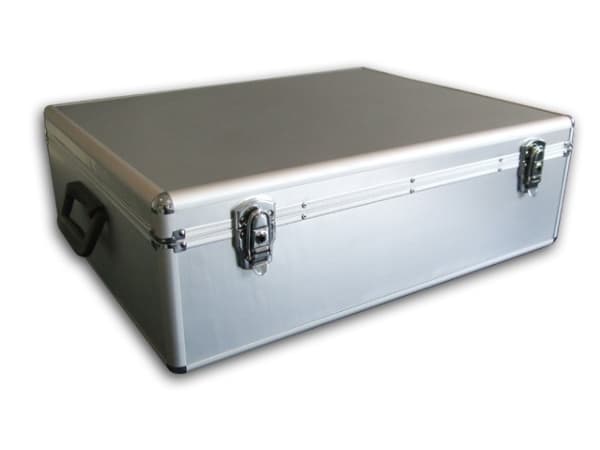 MediaRange BOX78, Koffert, 1000 disker, Sølv, Fleece, Plast, Tre, 120 mm, Aluminium