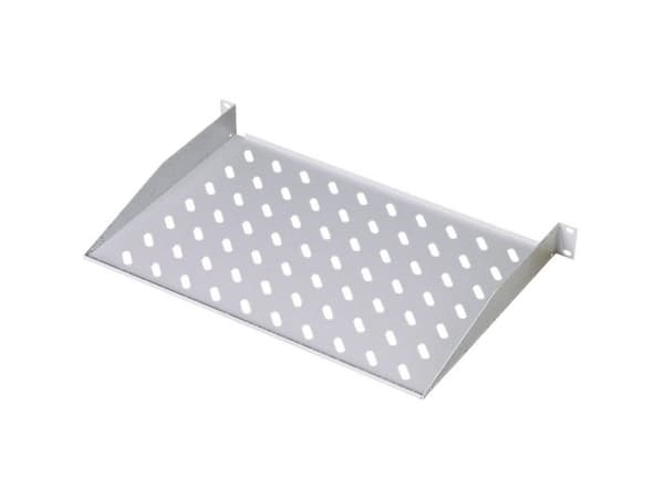 Digitus DN-19 TRAY-1-400, Hylla till rackskåp, Grå, Stål, 15 kg, 1U, 48,3 cm (19")