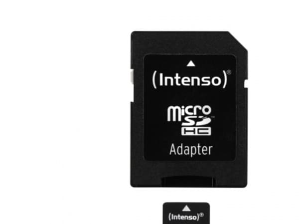 Intenso Class 10 - Flash-minneskort (adapter, microSDHC till SD inkluderad) - 16 GB - Class 10 - microSDHC