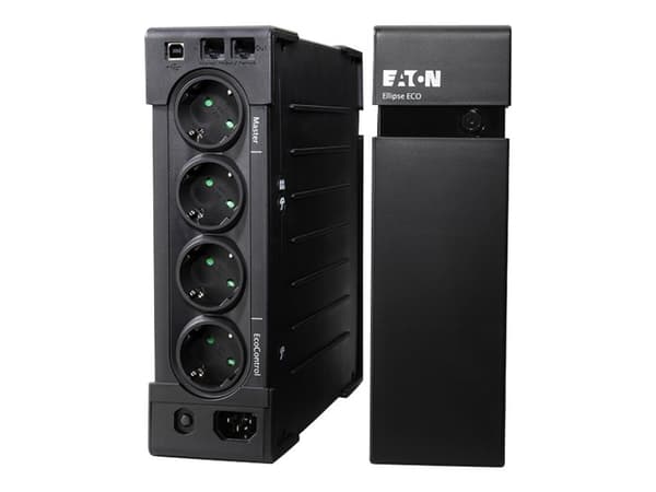 Eaton Ellipse ECO 650 USB DIN - UPS (rackmonterbar/ekstern) - AC 230 V - 400 watt - 650 VA - USB - utgangskontakter: 4 - 2U - 19"