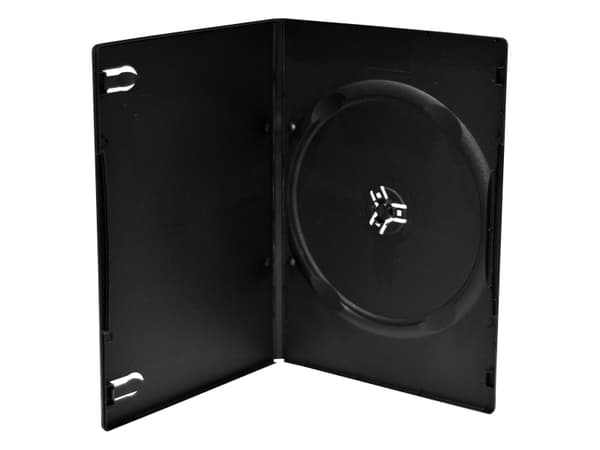 MediaRange BOX13-M, DVD-kotelo, 1 levyt, Musta, Muovi, 120 mm, 136 mm