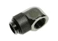 Miniatyrbilde 2 av 3: Bitspower BP-BS90R - Liquid cooling system rotational angled extender - svart gnistring