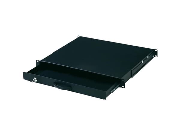 DIGITUS Professional Line DN-19 KEY-1U-SW - Tastaturskuff - svart, RAL 9005 - 1U - 19" - for P/N: DN-19 16U-6/6-EC, DN-19 22U-6/6-EC, DN-19 47U-6/8,