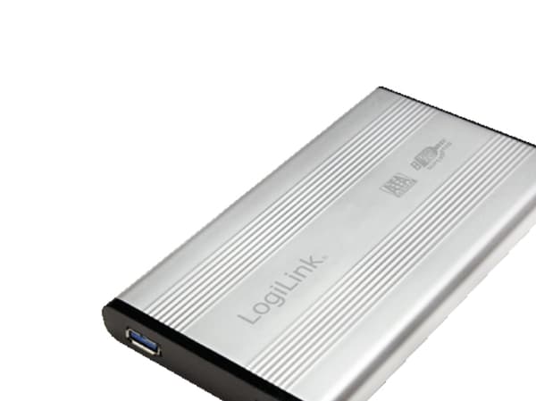 LogiLink - Drevkabinett - 2.5" - SATA 3Gb/s - USB 3.0 - sølv